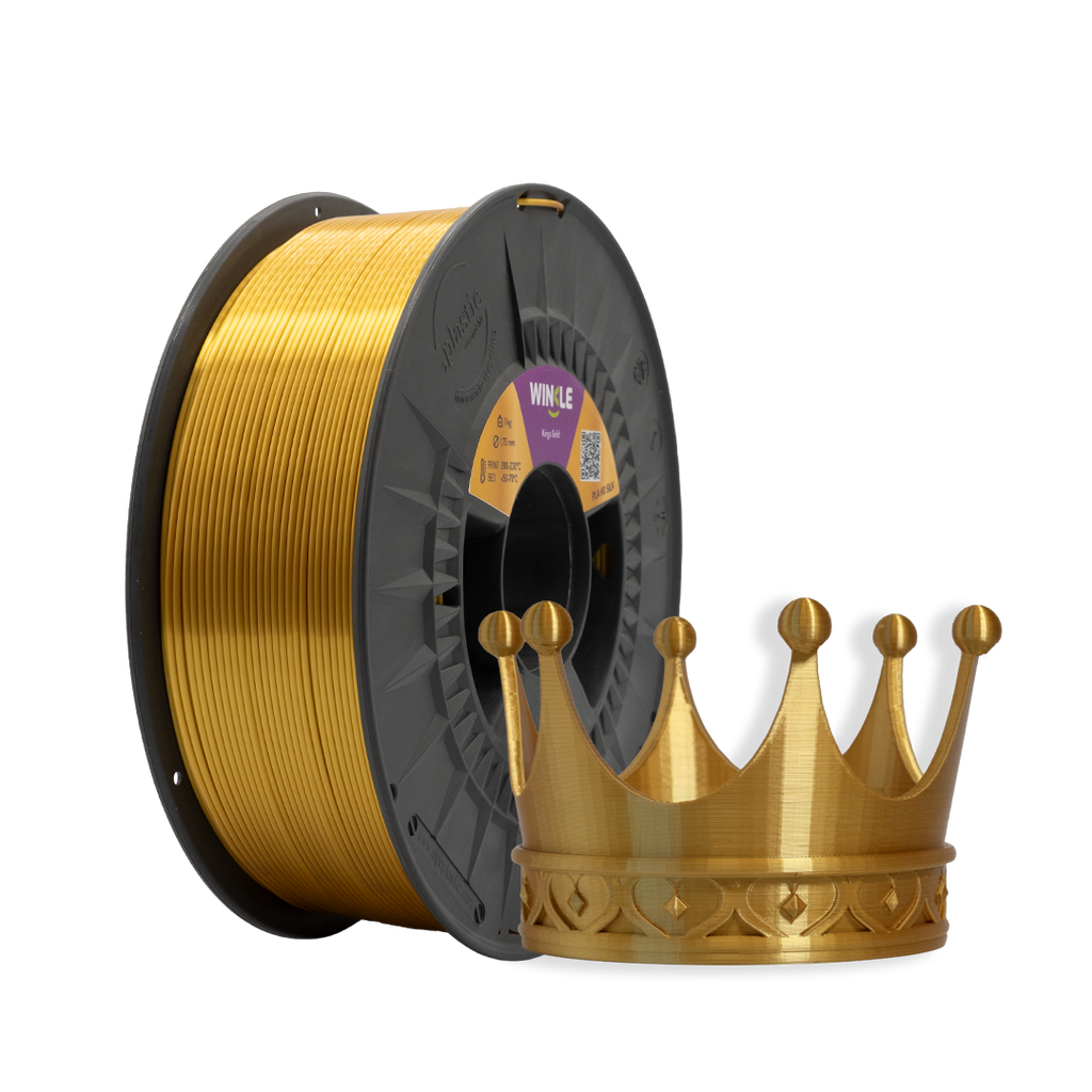 Filament PLA SILK, WINKLE, 1.75MM, KINGS GOLD, 1KG
