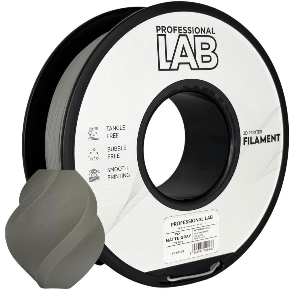Filament Profesional LAB PLA Mat Gri 1.75 mm 1 kg