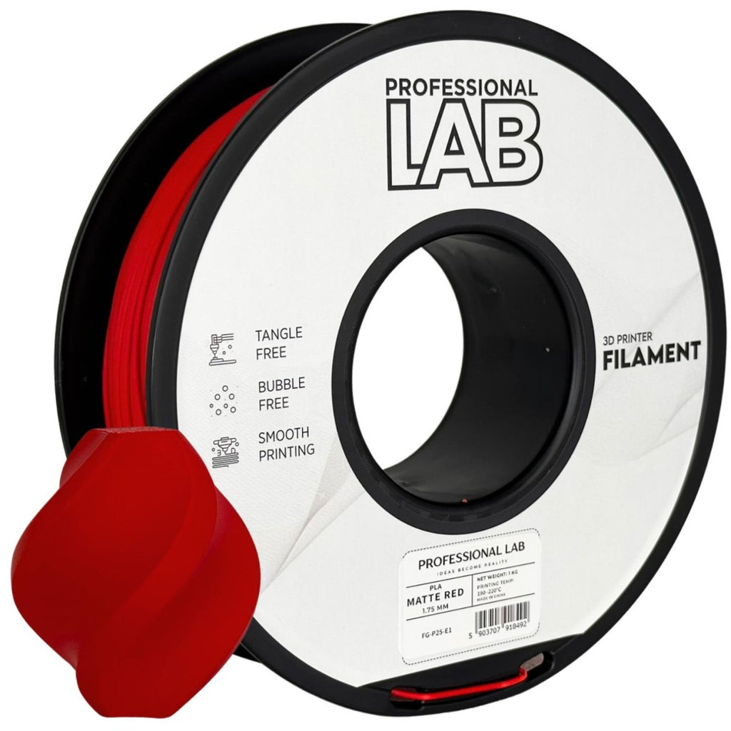 Filament Profesional LAB PLA Mat Rosu 1.75 mm 1 kg