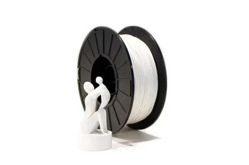 Filament ABS, PREMIUM, WHITE, 1.75MM, 0.85KG, FILALAB